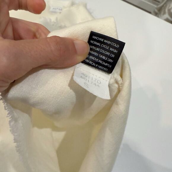 Parker Smith Top Women’s Small Ivory Tencel Linen Sleeveless Blouse USA Made - Picture 10 of 12